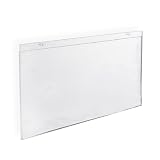 Azar 162709 Horizontal Wall Mount Sign Holder, 10 Count