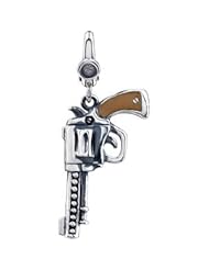 Sterling Silver Pistol Charm 25 X 19 Pistol Charm