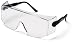 Defiant Black-Jumbo Frame Clear Lens Safety Glasses