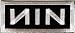 Nine Inch Nails - Rectangle NIN Logo, White on Black - Embroidered Iron On or Sew On Patch