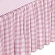 Portable Crib Gingham Dust Ruffles - Color black