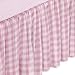 Round Crib Gingham Dust Ruffles - navy
