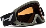 Hoven SEQUEL Snow Goggles - Military Green Frame with Black Strap and Bronze Chrome Lens