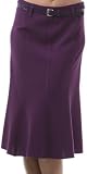 Knee Length A-Line Skirt with Seaming Detail