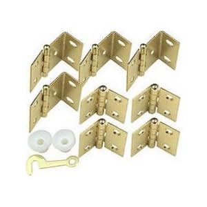 National #N269-860 Brass Shutter Hinge Kit