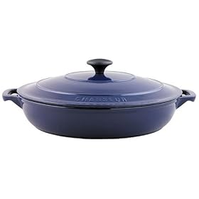 French Home Blue 2.5 Quart Fait Tout Braiser Casserole by French Home