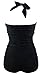 Cocoship 50s Retro Ruched Mansfield Vintage One Piece Pin Up Swimwear Swimsuits(FBA)