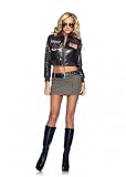 Leg Avenue Women's Top Gun Women's Bomber Jacket Set