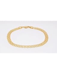14K Yellow Gold 7 1/4" Bismark Bracelet