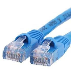 Fosmon Blue Cat5e Ethernet LAN Network Cable (Male to Male) - 50ft