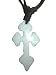 BONE CARVED CROSS NECKLACE