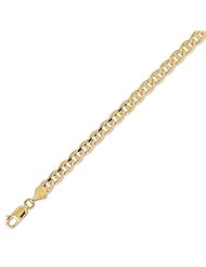 14K Solid Yellow Gold Mariner Chain Bracelet 5.9mm (7/32 in.) - 8 in.