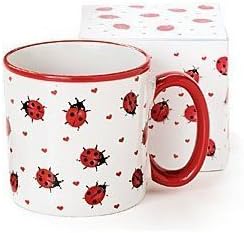 Adorable Ladybug Coffee Mug/Cup With Gift Box Inexpensive Gift Item For Ladybug Lovers by Ladybug Collection