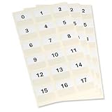 Brand New. 3L Index Tabs Permanent Preprinted 0-31 25mm White Ref 10518 [Pack 72]