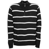 Southpole 1/4 Zip Stripe Sweater - Men's ( sz. M, Black )