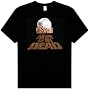 George A Romero's Dawn of the Dead Classic Horror Thriller Movie Vintage Logo Adult Black T-shirt