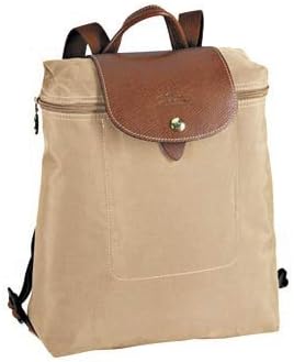 Longchamp Paris Le Pliage Nylon Backpack Beige