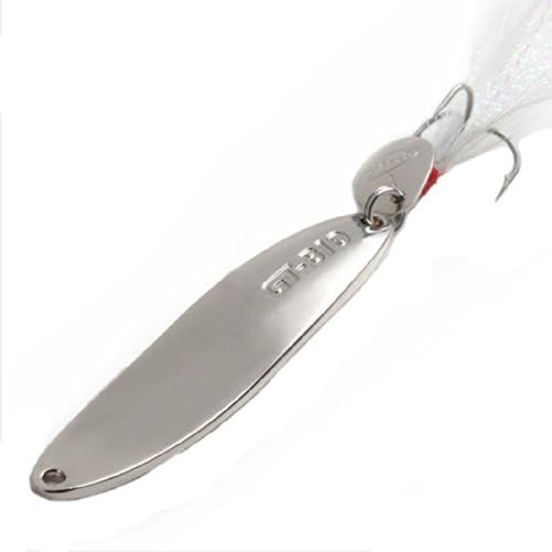 WantDo Outdoors Fishing Lures Hard Swim Baits Fishing (Silver,10g)