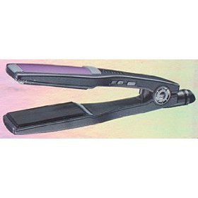 Rusk 1" Professional Tourmaline Ceramic Plates Flat Iron With Pink Carrying Bag