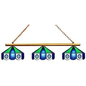 Seattle Mariners 3pc SWAG STAINED GLASS POOL BILLIARD TABLE LAMP LIGHT