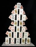 Magic Card Castle Trick