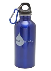 Stainless Steel Sports Water Bottles by AquaSteel Food Grade 16 oz BLUE