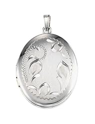 Sterling Silver Oval Locket: 21X16 mm