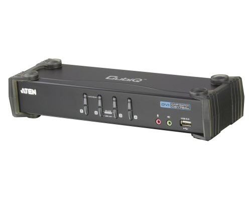 ハイパーツールズ ATEN  4ポート DVIモニタ対応CPU切替器 CS1764A