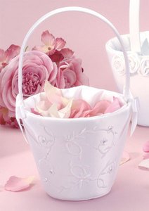 Sparkling Entwined Flowergirl Basket