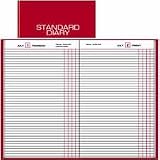 At-A-Glance SD377-13 Standard diary daily journal, tel/expense, 7-11/16 x 12-1/8, red vinyl cover