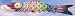 Multicolored 5 foot Koi Fish Windsock #ITB4118