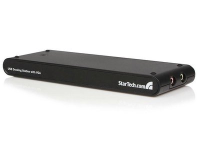 Startech.Com Universal Laptop USB Docking Station with VGA Audio Ethernet Black