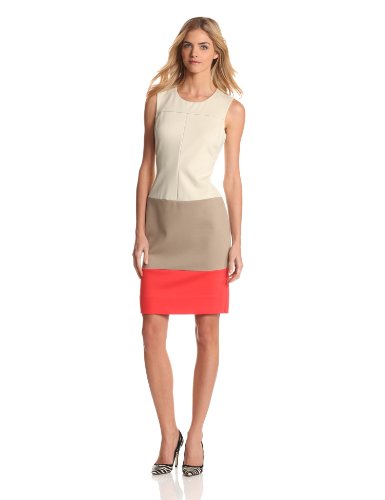 Jones New York Women's Sleeveless Colorblock, Quartz/Multi, 6