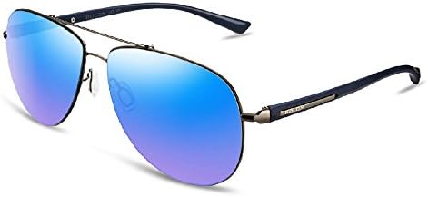 Polarized driving sunglasses fashion couple models (Men's blue section)