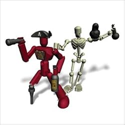 Stikfas Alpha Male Action Figure Kit Pirate with Skeleton