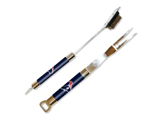 NFL Houston Texans Barbeque Fork and Grill Cleaner Set