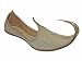 Unze Embroided Turn Up Leather Khussa - Gs1908-Gold-11.0