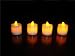 Kitchen & Housewares : 24 AMBER LED Tea Lights Flickering Candles with Lithium Battery
