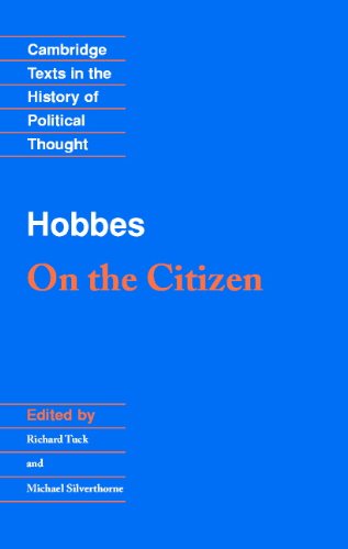 Hobbes: On the Citizen (Cambridge Texts in the History of Political Thought)