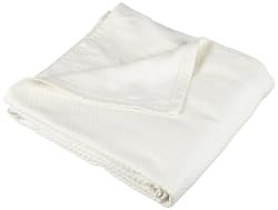 Pinzon Signature Zero-Twist Egyptian Cotton Queen Blanket, Cream