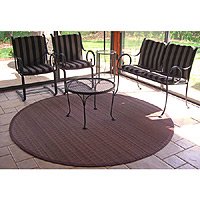 Anji Mountain Villager Bamboo Rug Floor Mat Coffee Round 7ft