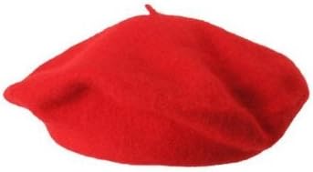 New Wool Scala Berets Hat Cap - (4 Colors Available), Red