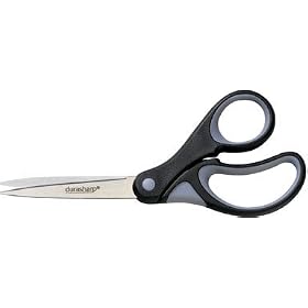 Fiskars Cushion Grip 300 Series Scissors, Left/Right Hand, Bent, 8 Inches, 3.25-Inch Cut (1237567797)