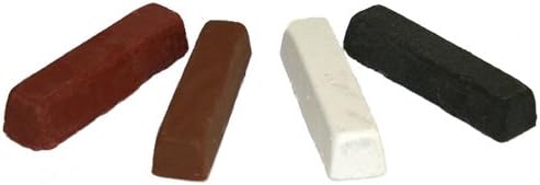 4 pc Polishing Buffing Compound Black, White, Red & Browm
