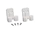 1 X New Broom Clips Mop Hanging Wall Hook Handle Organizer White Kitchen Home 2 Set