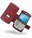 Leather Case for Motorola Q - Book Type (Red)