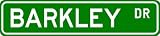 BARKLEY Street Name Sign ~ Personalized Family Lastname Sign ~ G...