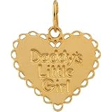 14K Yellow Gold Children's Daddy's Little Girl Pendant With 15 Chain This Item Is Approximately  0.9 grams