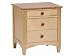 Bolton Furniture 6601200MR Essex 3 Drawer Nightstand Map-Rose
