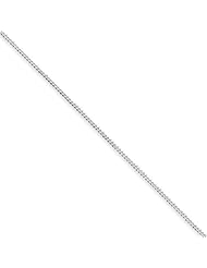 1.75 mm, Sterling Silver, Curb Chain - 18 inch